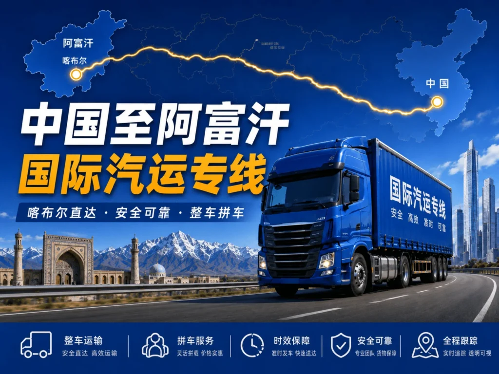 International road transport logistics service from China to Afghanistan