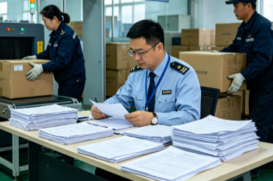 清关现场资料审查
